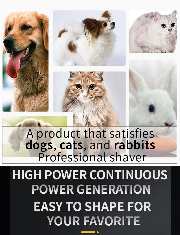 Professional Rechargeable Dog Hair Clipper