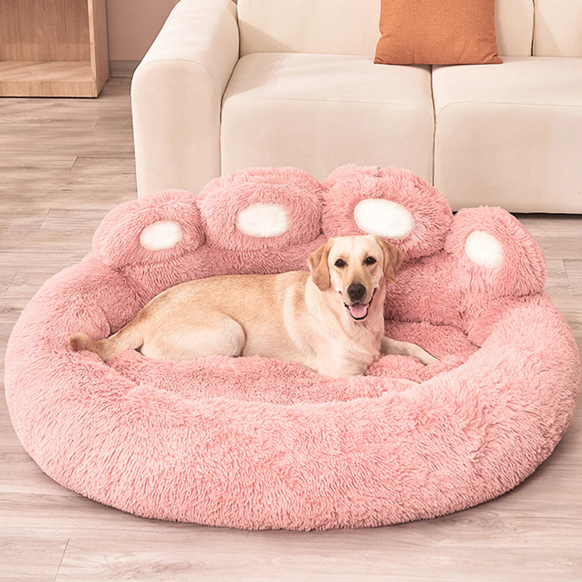 Fluffy Large Dog Bed & Pet Sofa Basket