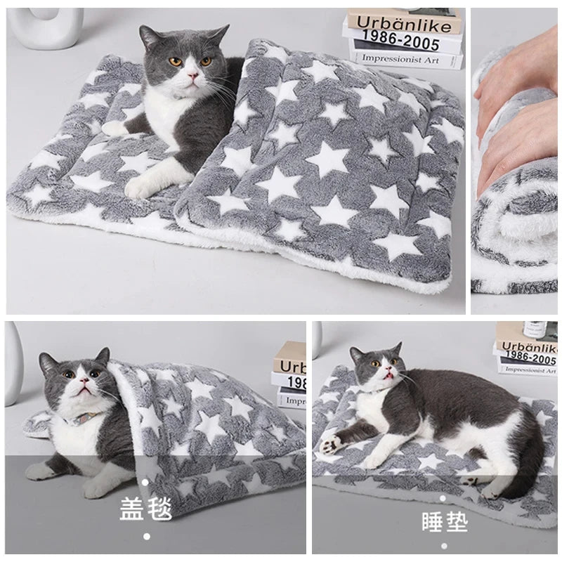 Flannel Pet Sleeping Mat & Sofa Cushion