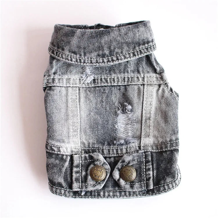 Dog Denim Jacket – Lightweight Jean Coat for Small & Medium Dogs