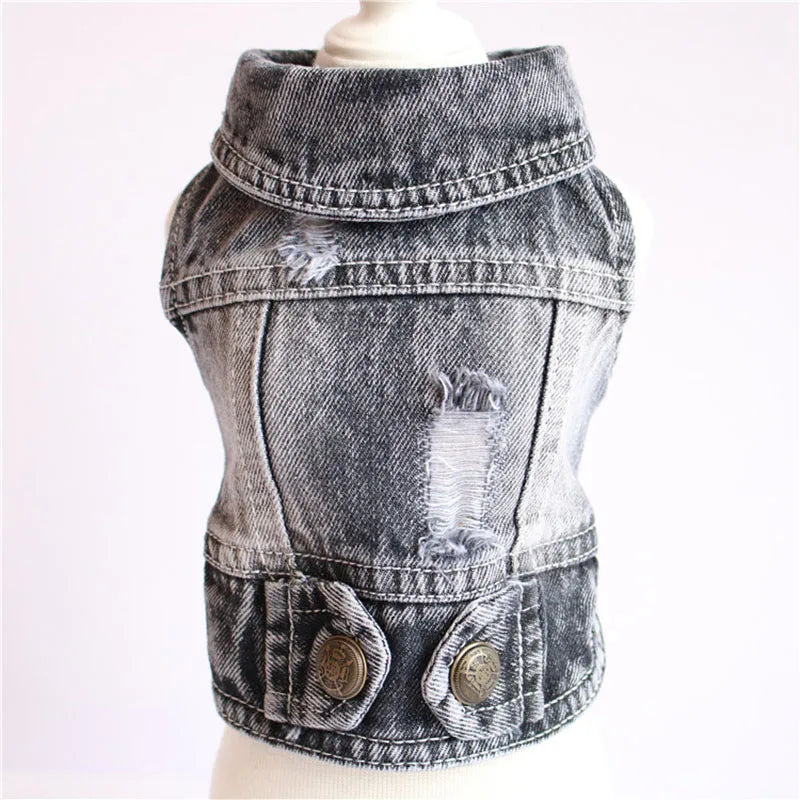 Dog Denim Jacket – Lightweight Jean Coat for Small & Medium Dogs