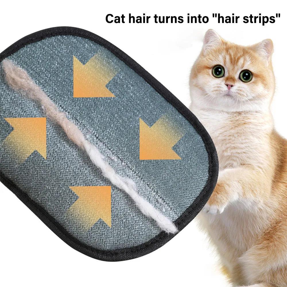 Pet Grooming Gloves & Static Hair Remover Brush