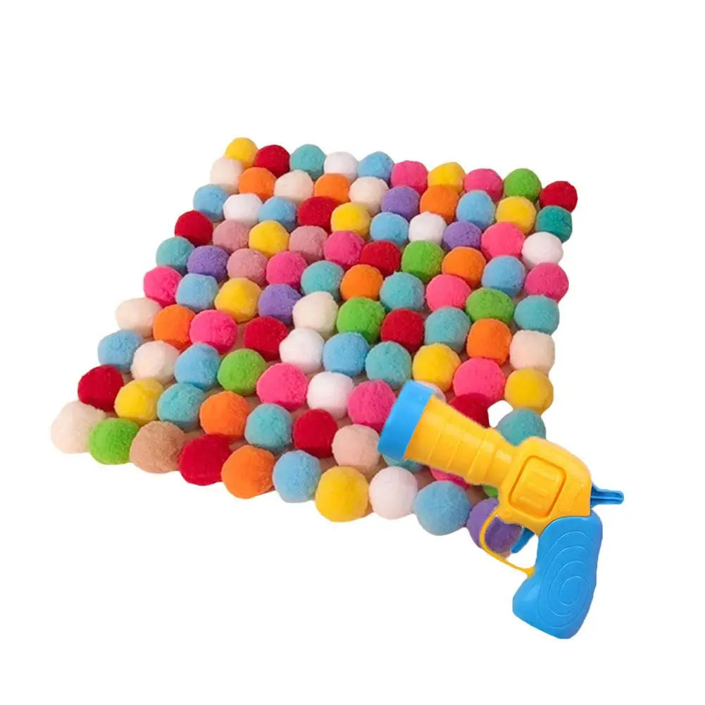 Interactive Cat Toy with Mini Shooting Plush Balls