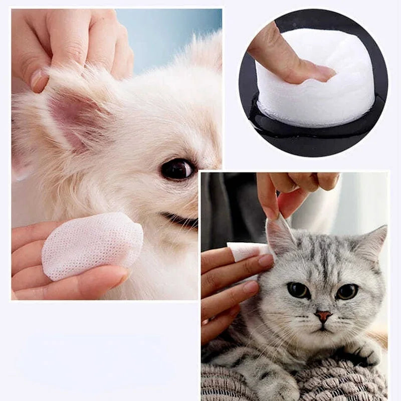 130pcs Pet Eye Cleaning Wipes for Dogs & Cats
