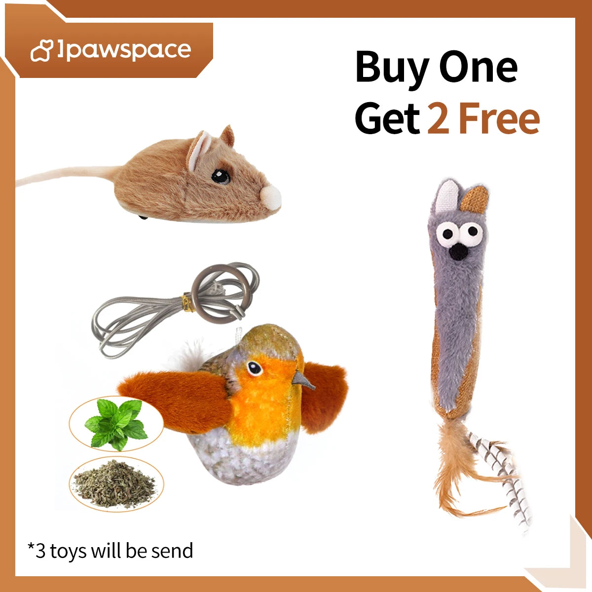 Electric Interactive Plush Mouse Cat Toy