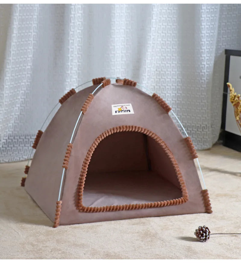 Foldable Four-Seasons Cat & Dog Pet Tent