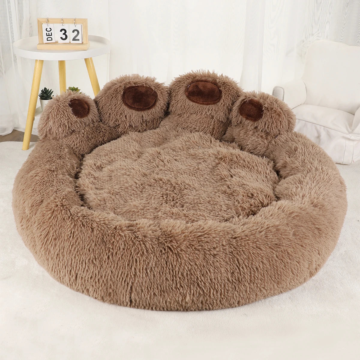 Fluffy Large Dog Bed & Pet Sofa Basket