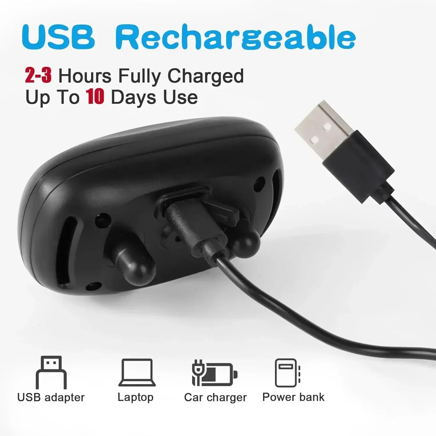 USB Rechargeable Ultrasonic Anti-Bark Dog Collar