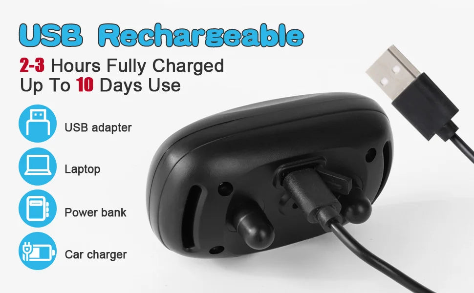 USB Rechargeable Ultrasonic Anti-Bark Dog Collar