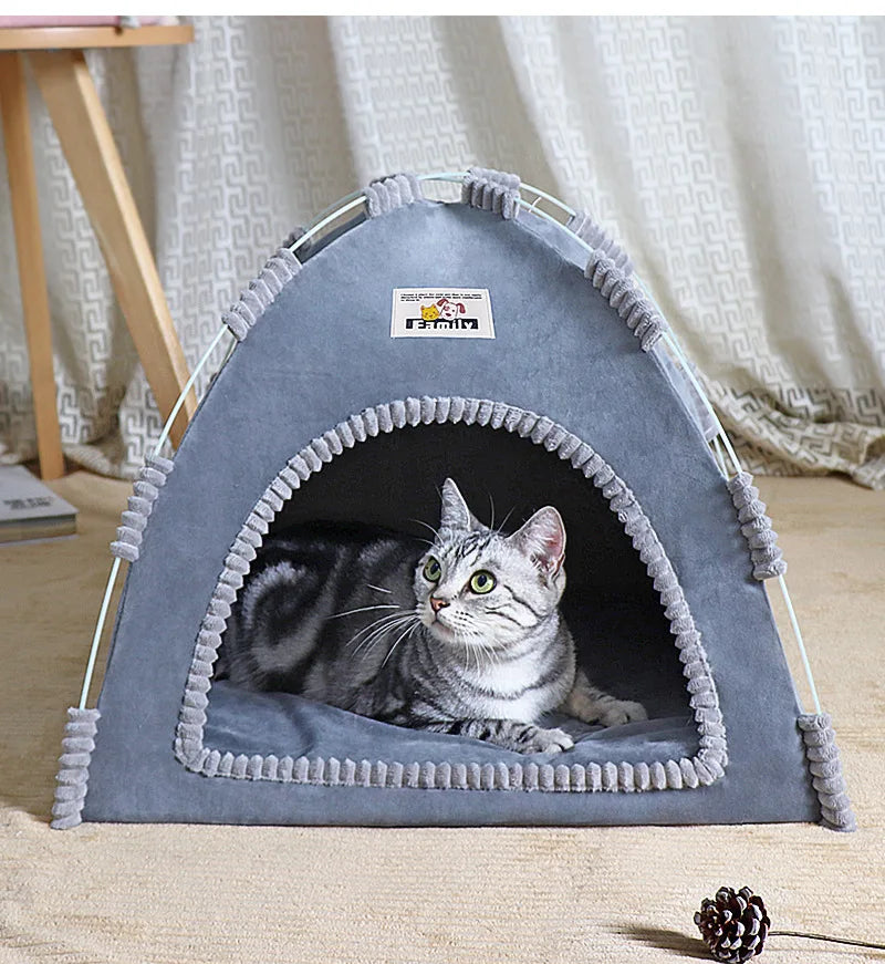 Foldable Four-Seasons Cat & Dog Pet Tent