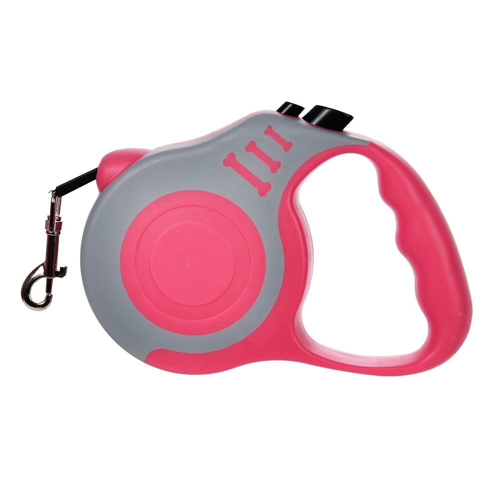 Retractable Dog Leash – 3m/5m Strong Nylon Lead for Small & Medium Pets