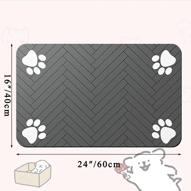 Pet Feeding Mat – Waterproof, Quick-Dry Placemat for Food & Water Bowls