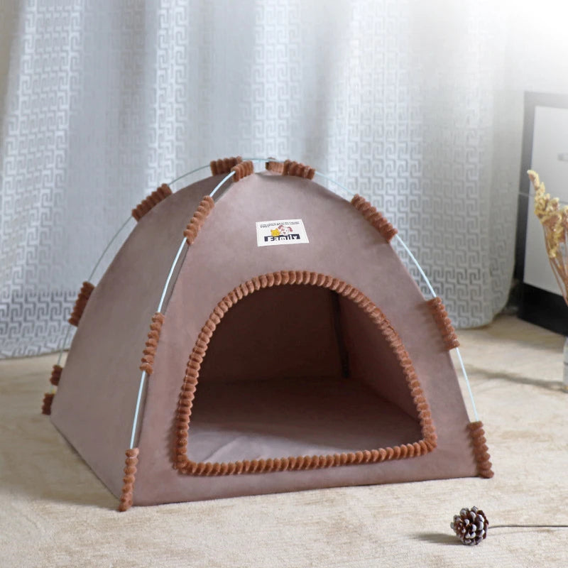 Foldable Four-Seasons Cat & Dog Pet Tent