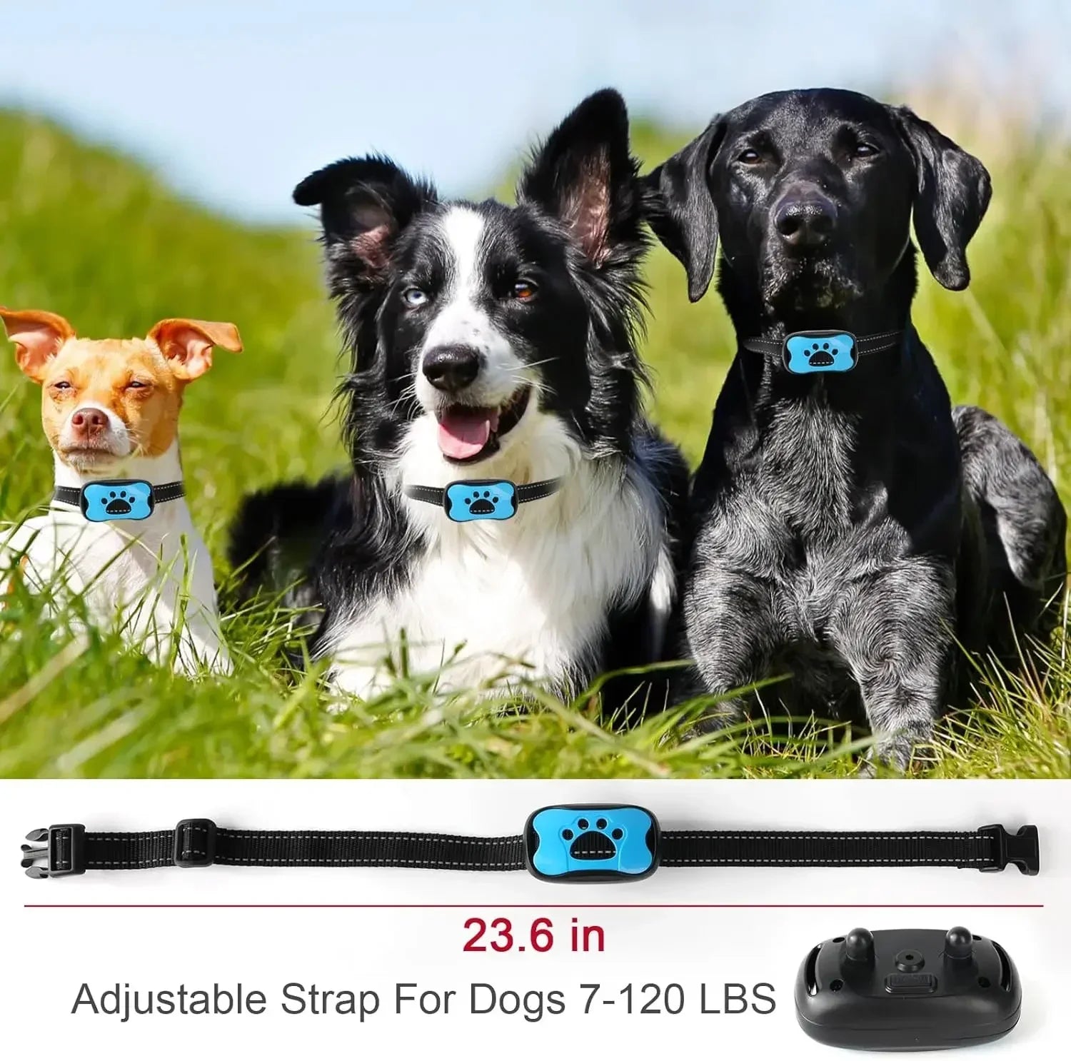 USB Rechargeable Ultrasonic Anti-Bark Dog Collar