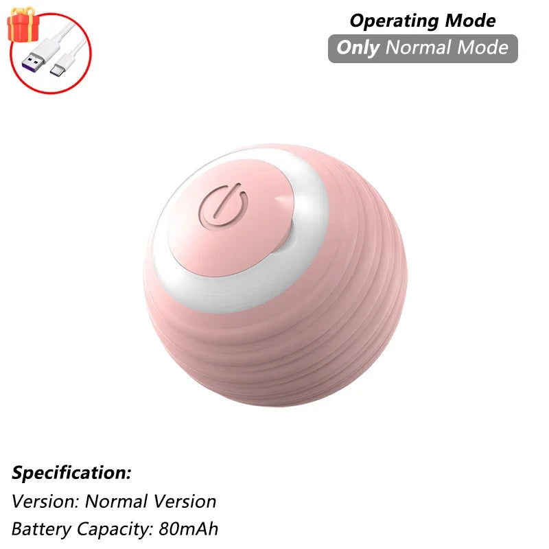 Smart Cat Toy – Rechargeable Rolling Ball with Tail