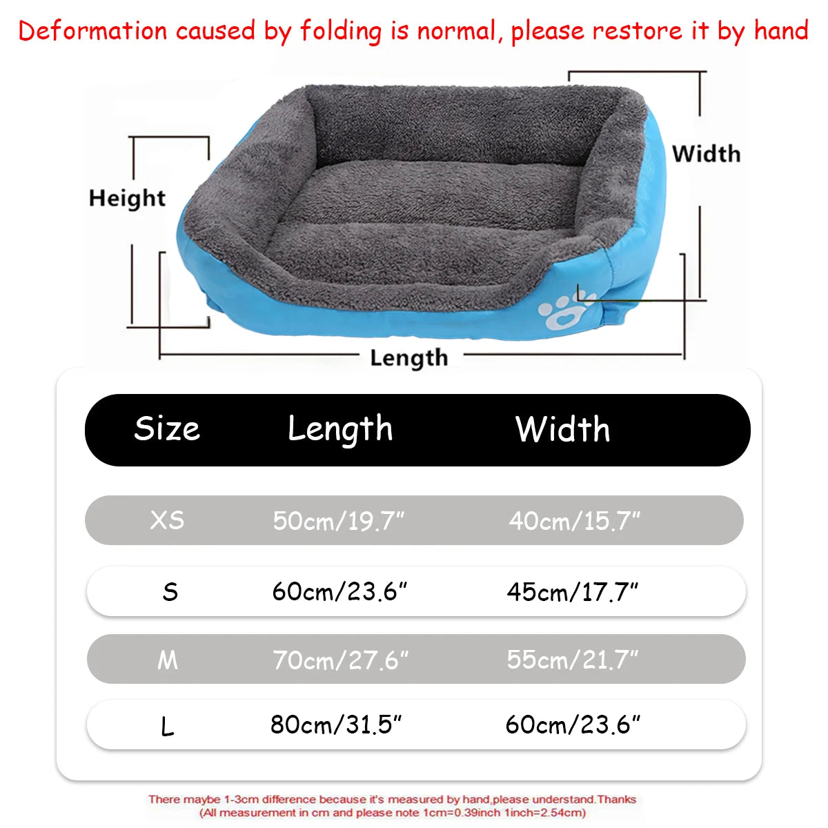 Color Square Waterproof Soft Winter Pet House
