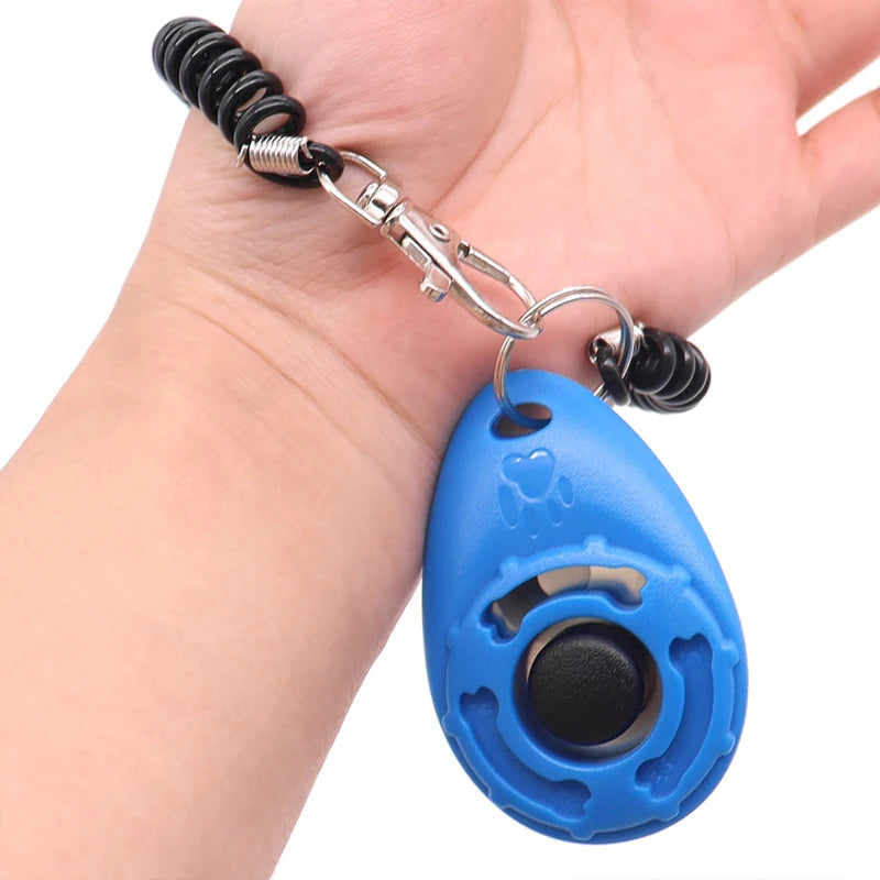 Pet Training Clicker – Adjustable Wrist Strap & Keychain