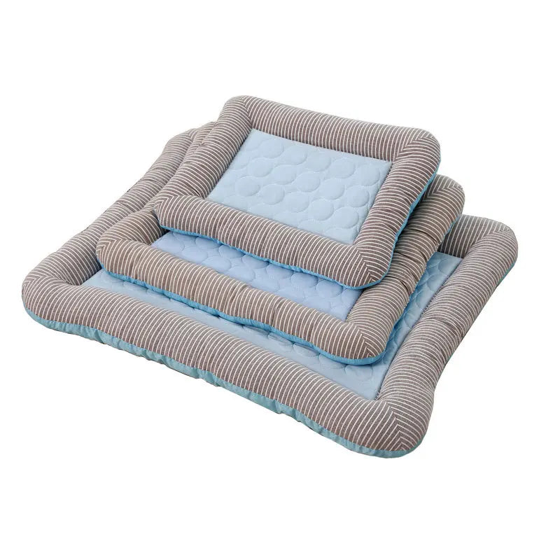 Cooling Mat for Pets – Ice Silk Summer Bed for Dogs & Cats