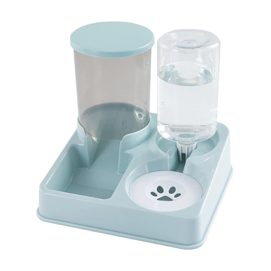 2-in-1 Automatic Pet Feeder & Water Dispenser – Tilted Gravity Design